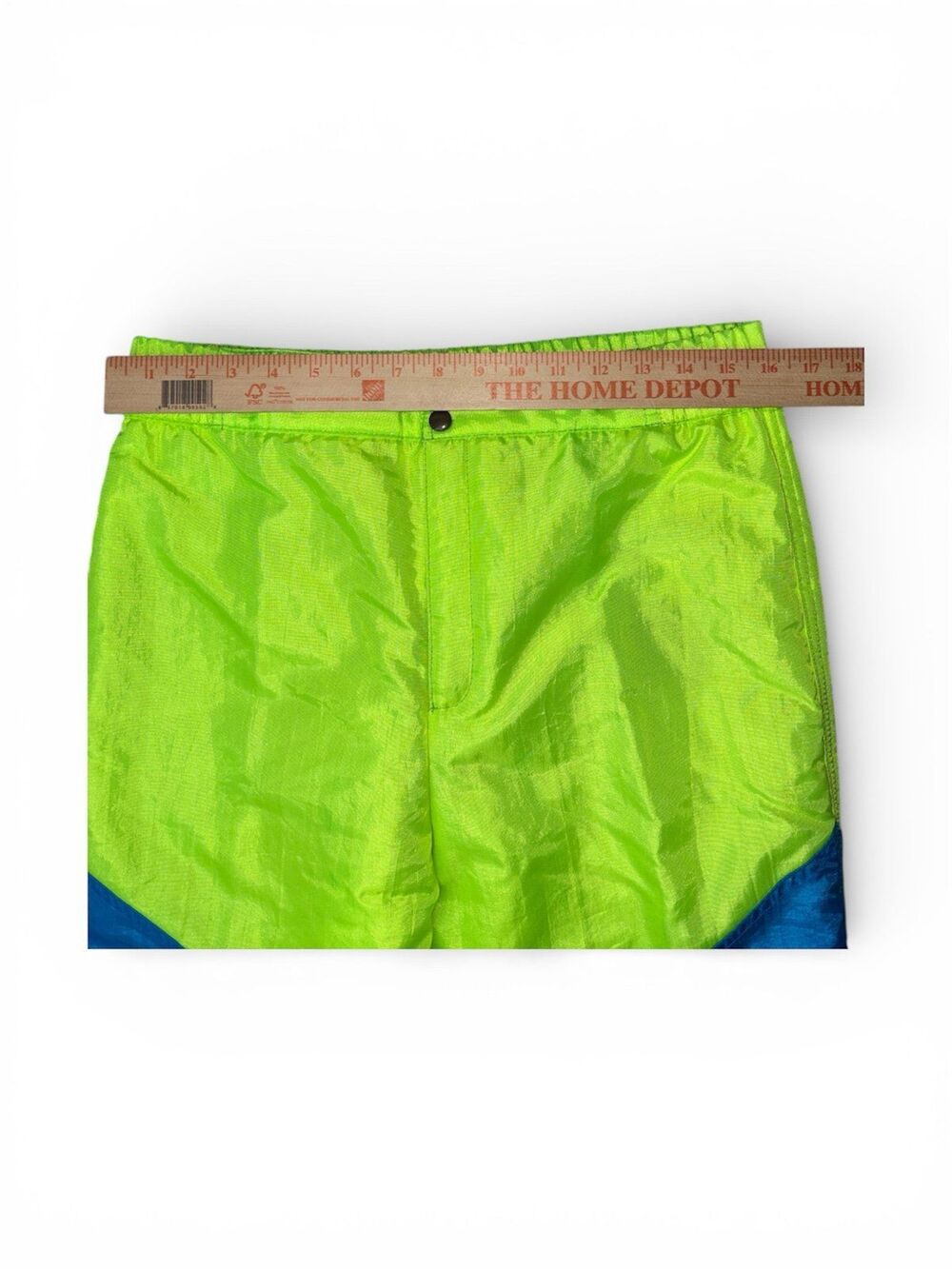 VINTAGE 90s NEON Alpine Design Men's TRACKER Windbreaker Pants - Size 32 - Picture 6 of 7